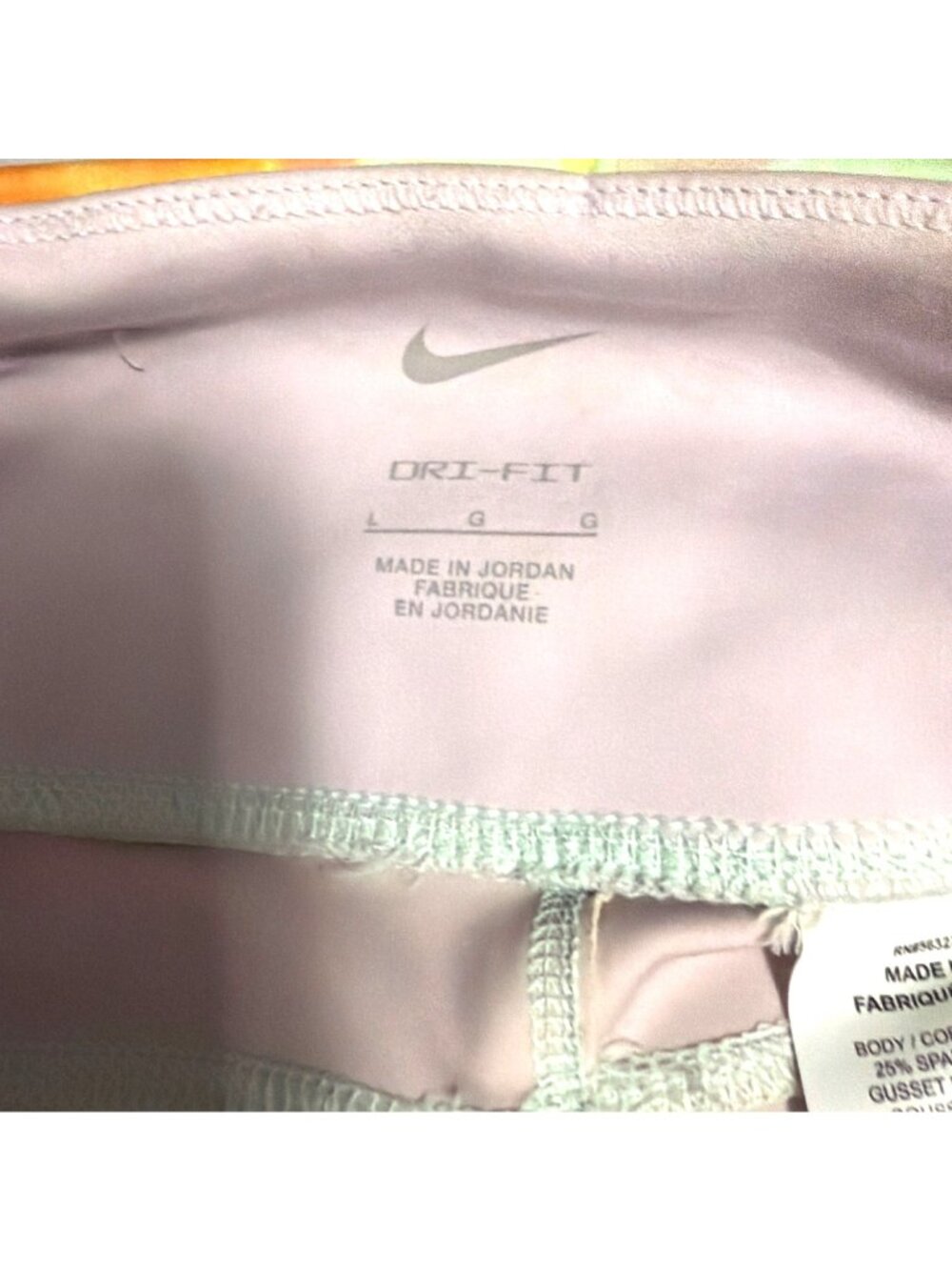Nike Womens Dri-Fit Leggings Large Multicolor Abstract Print Ventilation Details - Picture 3 of 7